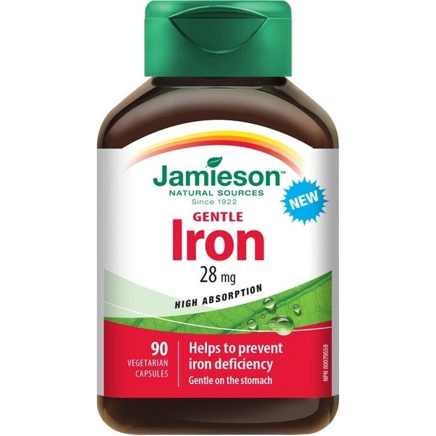 JAMIESON GENTLE IRON COMPLEX 1×90 cps, food supplement