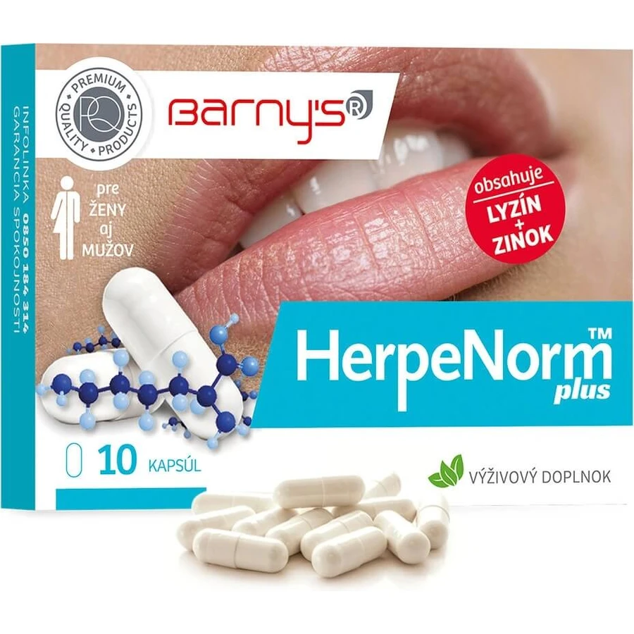 Barny's HerpeNorm plus 1×10 cps, supliment alimentar