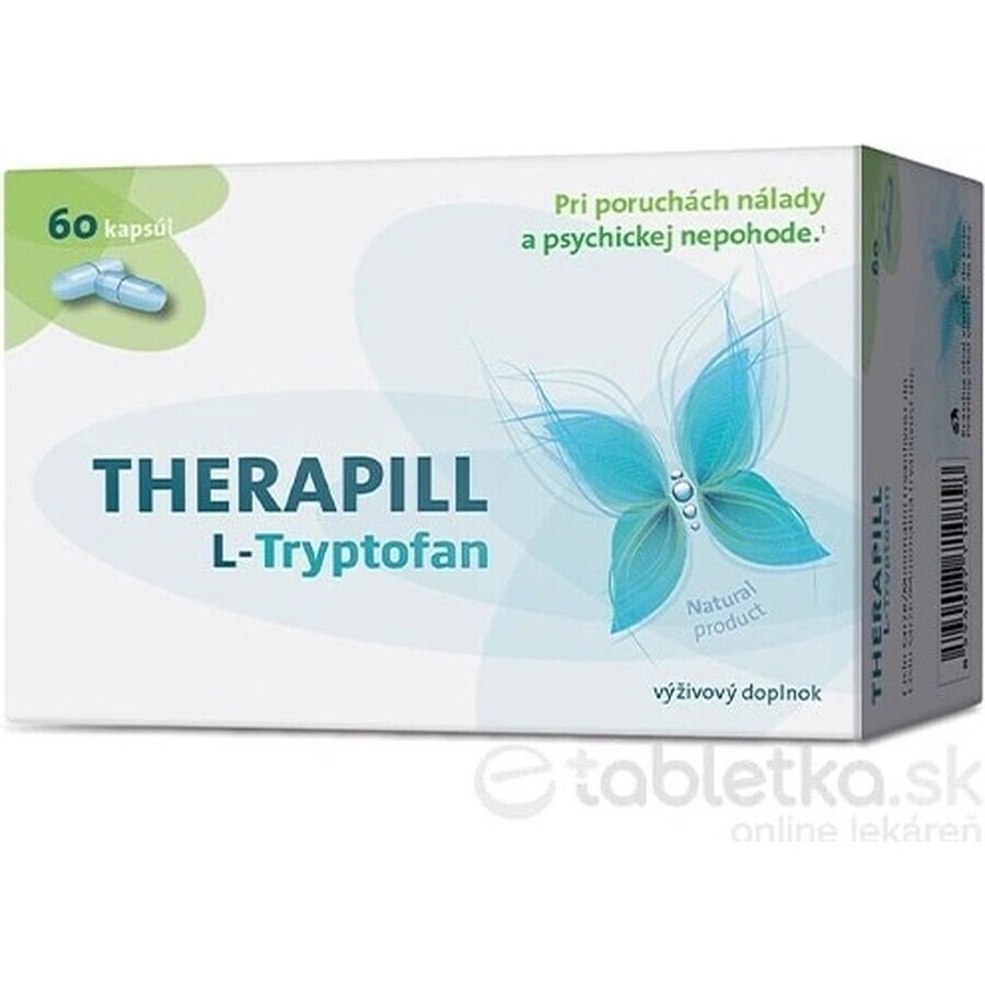 L-triptófano Therapill 1×60 cps, complemento alimenticio