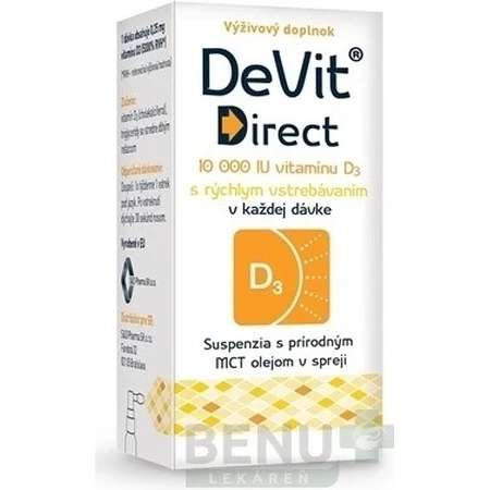 DeVit Direct 10 000 IU 1×6 ml, voedingssupplement