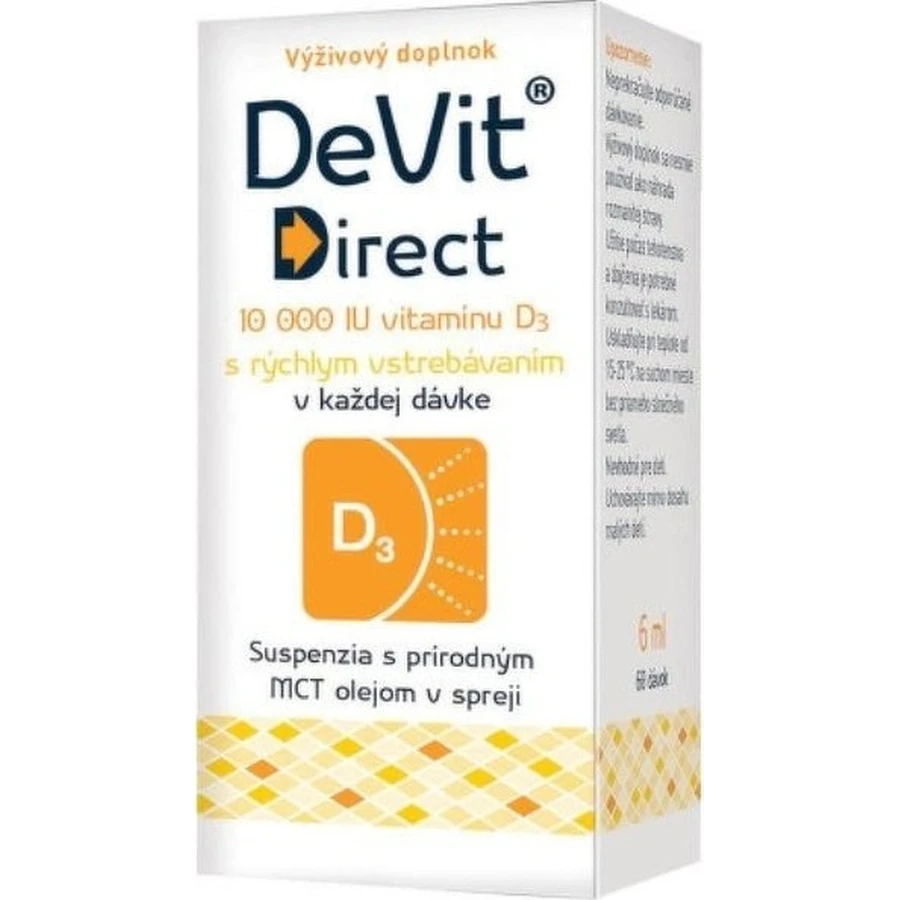 DeVit Direct 10 000 IU 1×6 ml, voedingssupplement