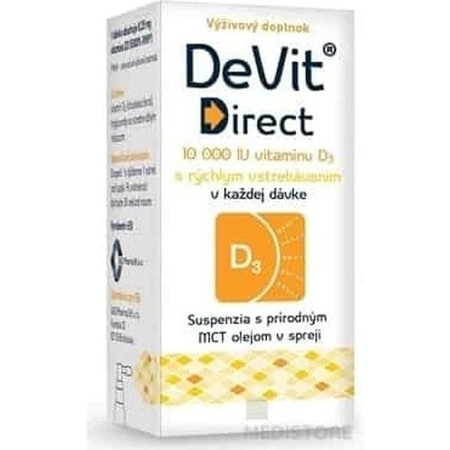 DeVit Direct 10 000 IU 1×6 ml, voedingssupplement