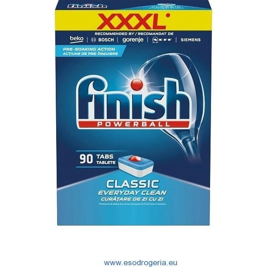 Finish tabs Classic Regular 1×90 pcs, dishwashing tablets