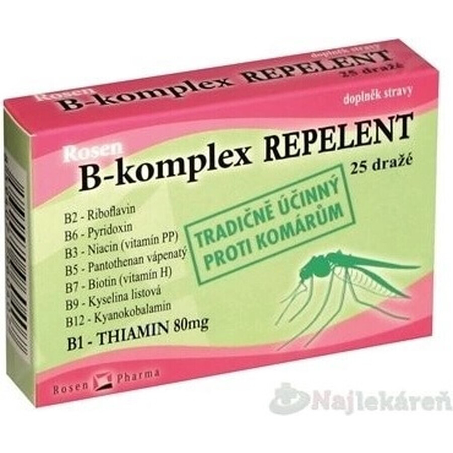 ROSEN PHARMA B-KOMPLEX B-KOMPLEX REPELLENT 1×25 tbl, Repellent in Tablettenform