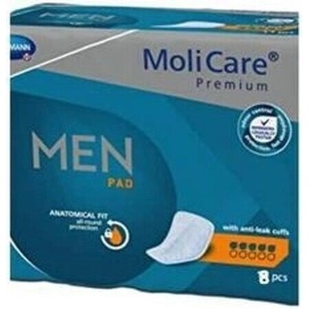 MOLICARE PREMIUM MEN'S PANTS 5KV. M 1×8pcs, pants for incontinence