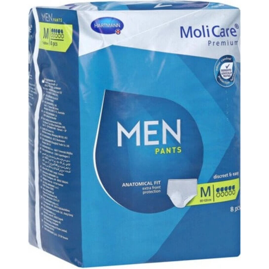 MOLICARE PREMIUM MEN'S PANTS 5KV. M 1×8pcs, pants for incontinence