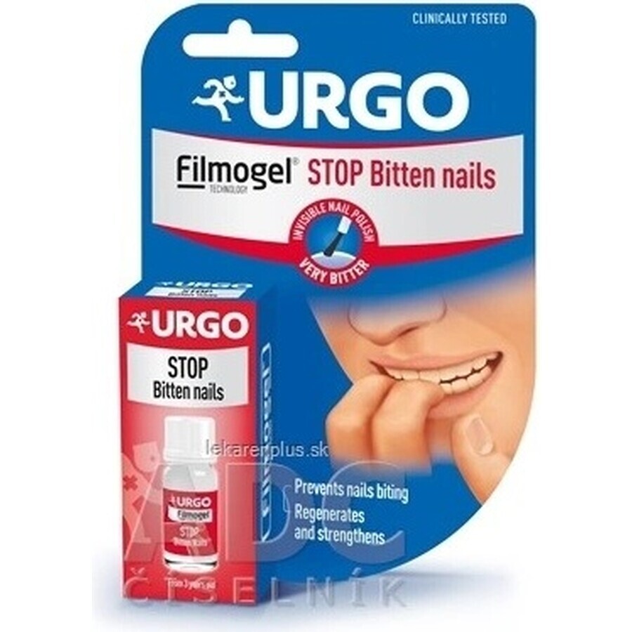 URGO FILMOGEL STOP NAIL BIKETING 1×9 ml, laca de uñas amarga contra morderse las uñas