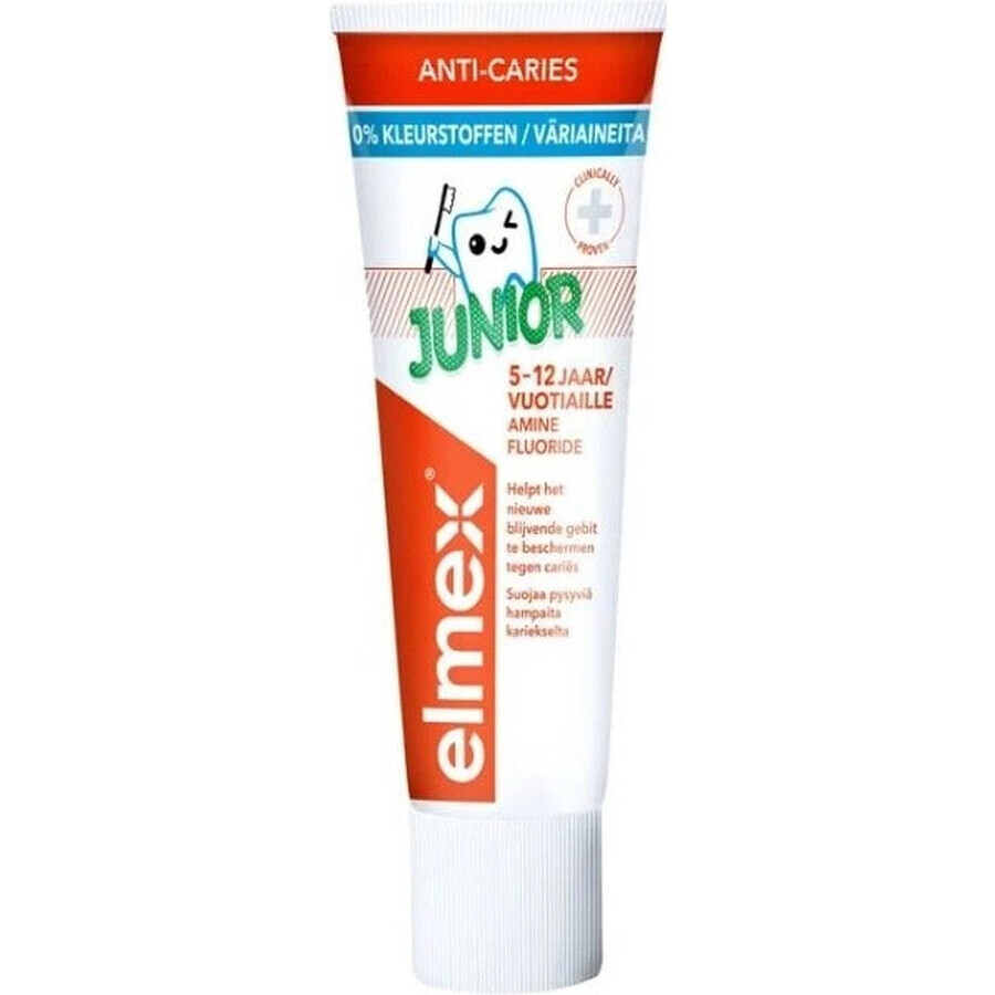 ELMEX JUNIOR TOOTH PASTE 1×75 ml, Zahnpasta für Kinder