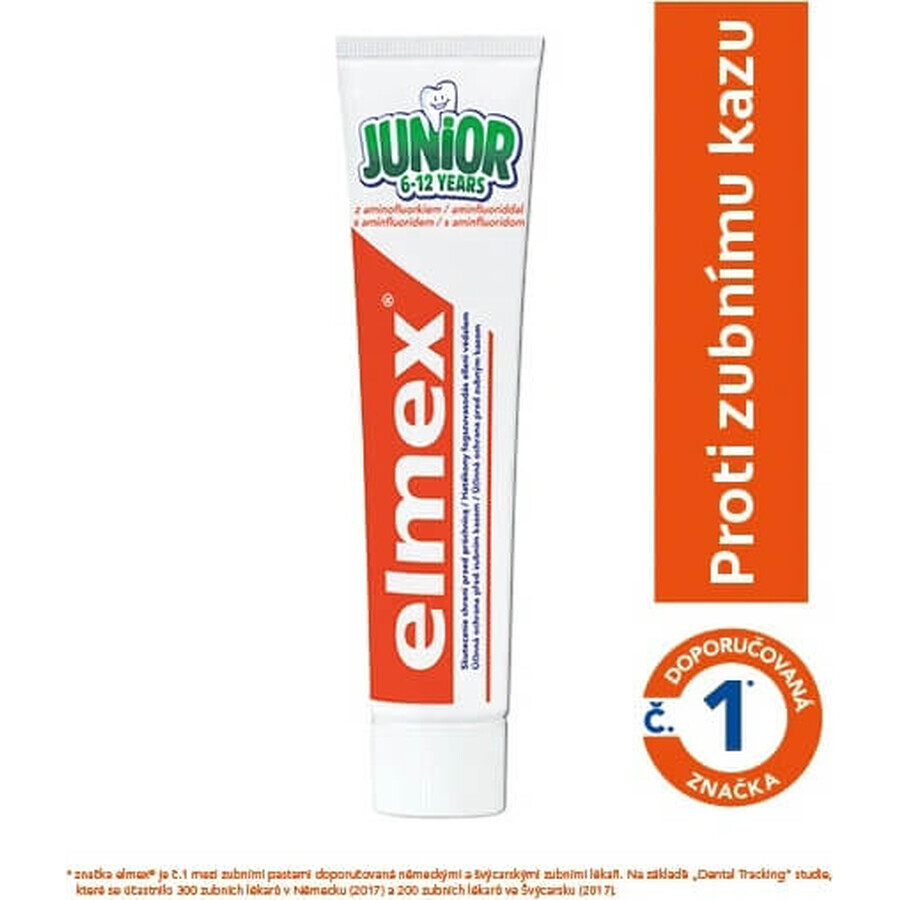 ELMEX JUNIOR TOOTH PASTE 1×75 ml, Zahnpasta für Kinder