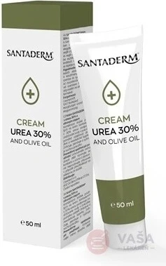 SANTADERM CREME UREA 30% UND OLIVENÖL Creme mit Harnstoff und Olivenöl 1x50 ml
