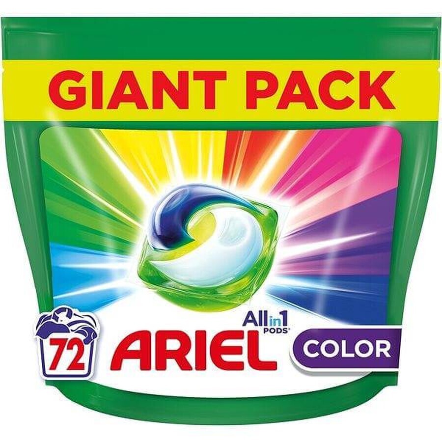 Ariel All-in-1 PODS Kleur, Wasgelcapsules, 72 Wasgelcapsules 1×72, Wasgelcapsules