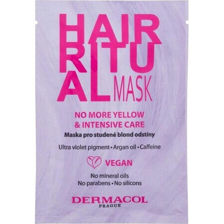 Dermacol HAIR RITUAL Mască pentru nuanțe blonde reci 1×15 ml