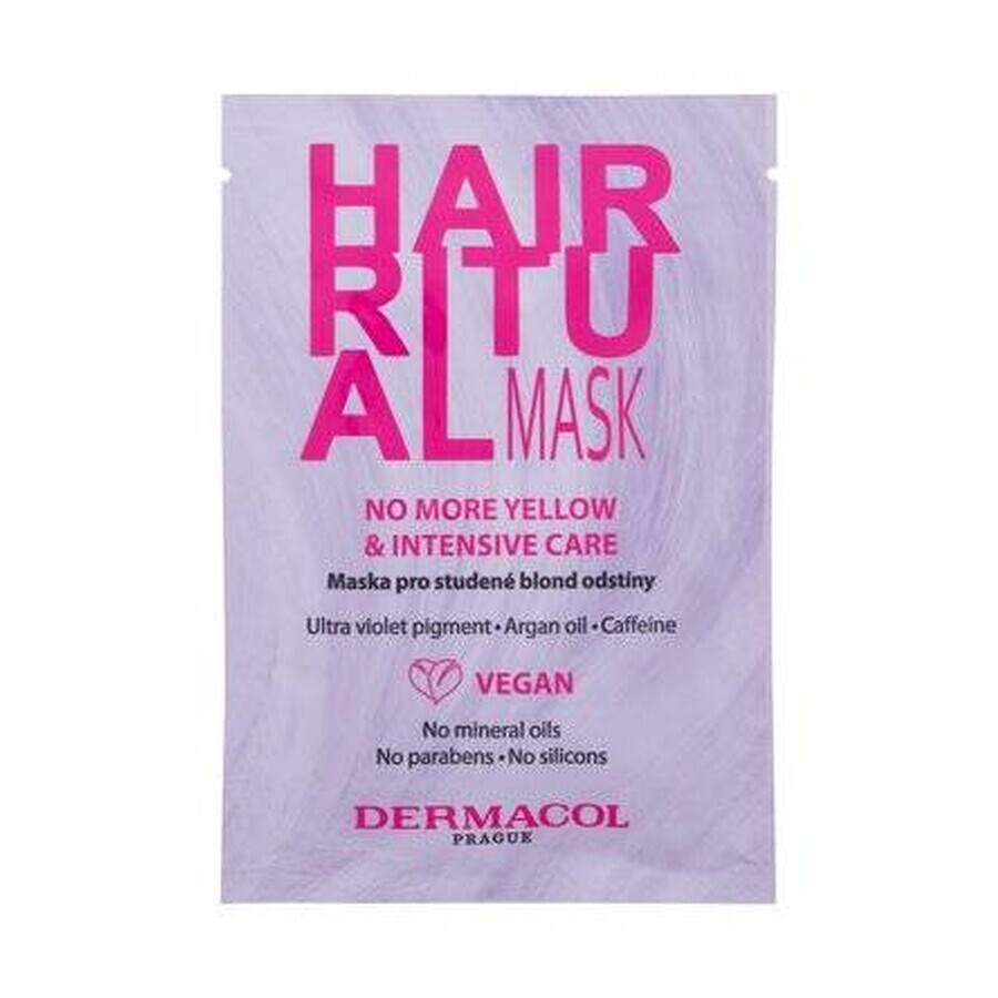 Dermacol HAIR RITUAL Mască pentru nuanțe blonde reci 1×15 ml