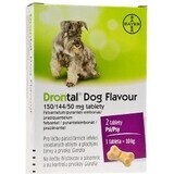 Drontal Dog Flavour 150/144/50 mg Tabletten 1×2 tbl, Tierarzneimittel