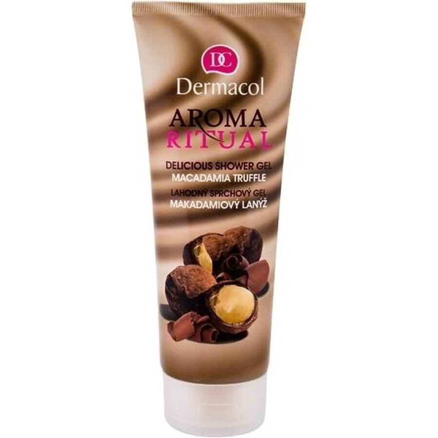 Dermacol Aroma Ritual Gel doccia al tartufo di Macadamia 1×250 ml, aroma di noce