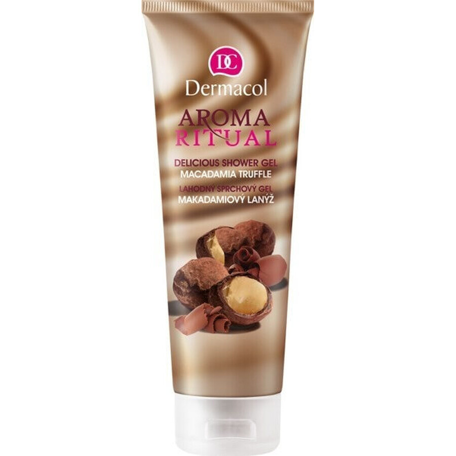 Dermacol Aroma Ritual Gel doccia al tartufo di Macadamia 1×250 ml, aroma di noce