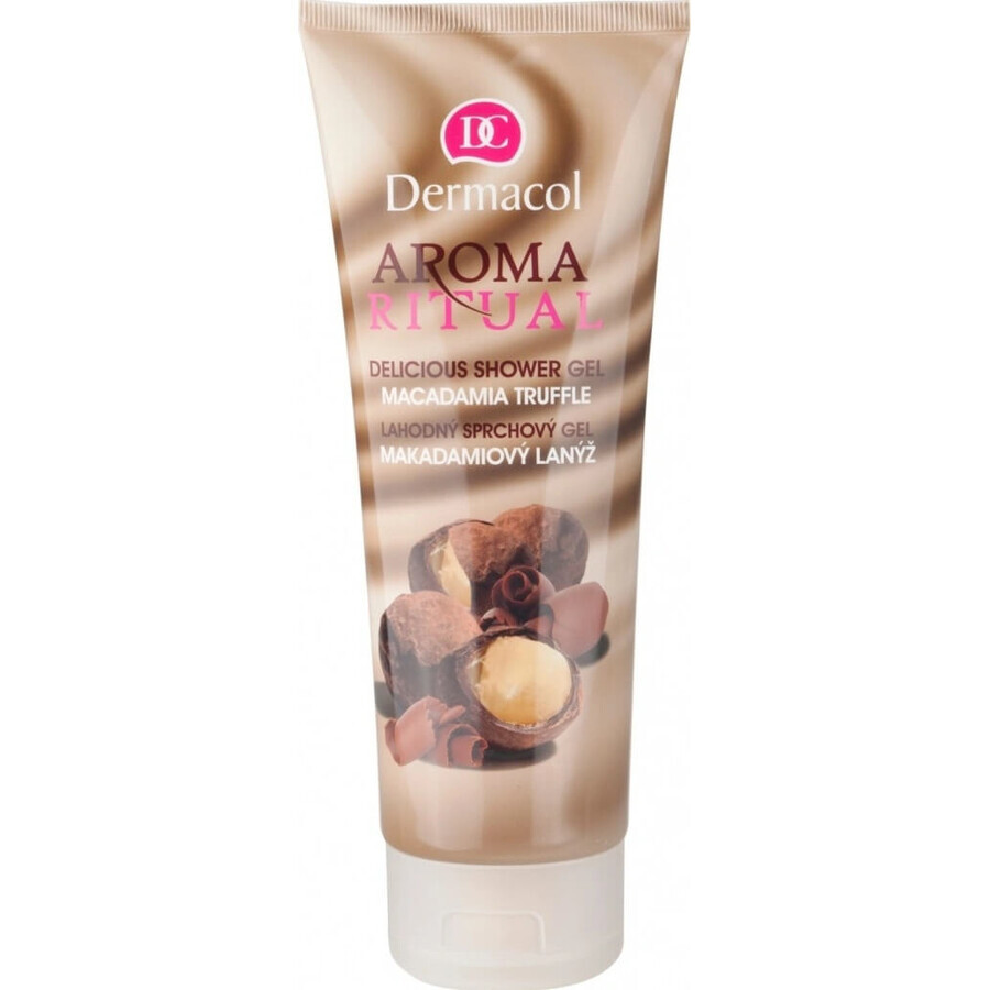 Dermacol Aroma Ritual Gel doccia al tartufo di Macadamia 1×250 ml, aroma di noce