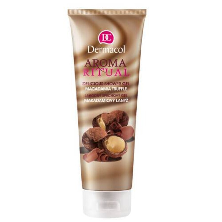 Dermacol Aroma Ritual Gel doccia al tartufo di Macadamia 1×250 ml, aroma di noce