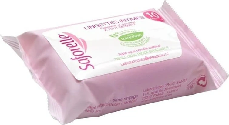 SAFORELLE INTIMA Wipes 1×10 Stück, Feuchttücher