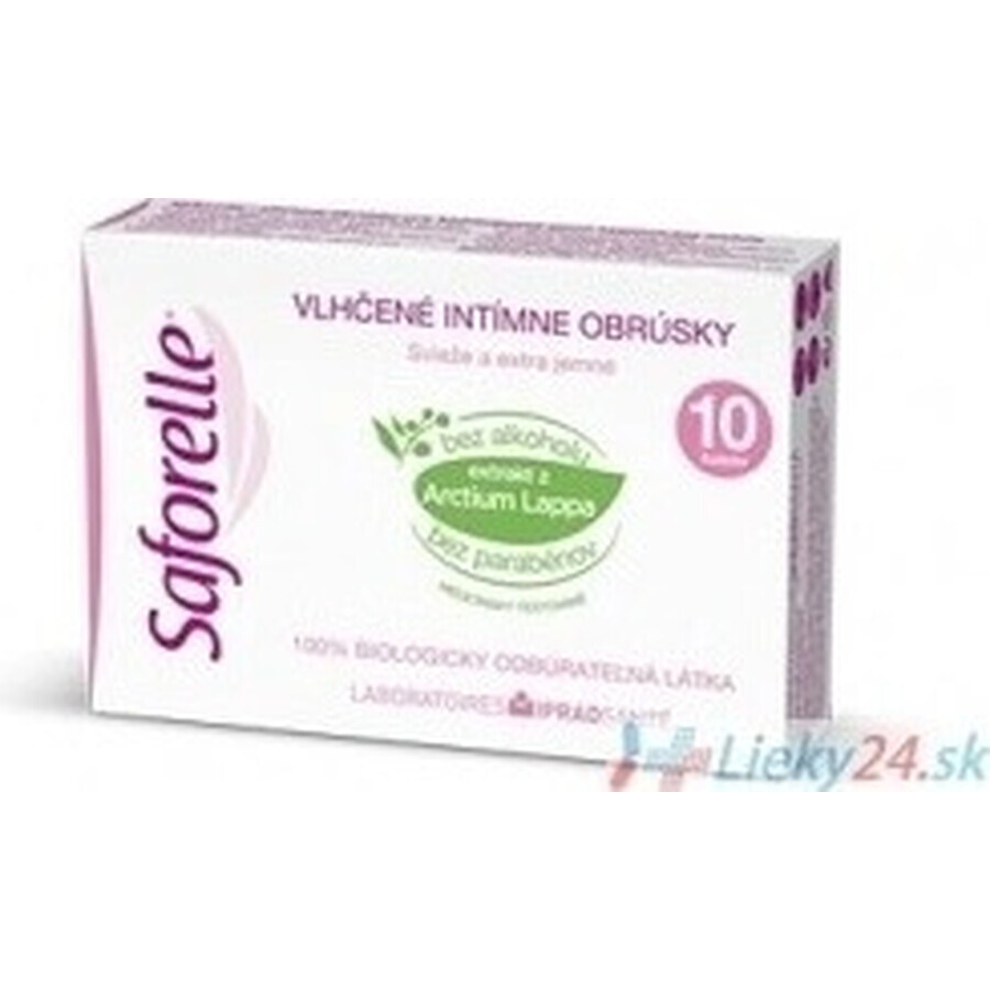 SAFORELLE INTIMA Wipes 1×10 Stück, Feuchttücher