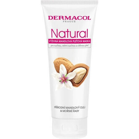 Dermacol NATURAL Mascarilla Facial Nutritiva de Almendras 1×100 ml, mascarilla facial