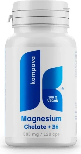 kompava Magnesiumchelat + B6 1x120 cps, Nahrungsergänzungsmittel