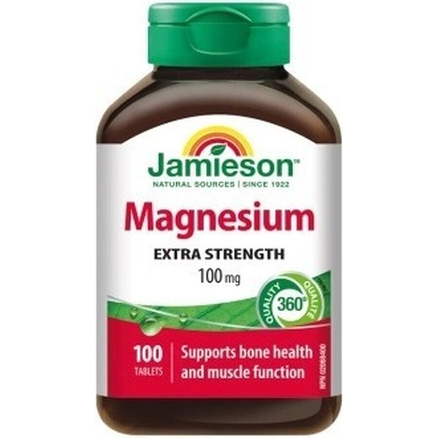 JAMIESON MAGNESIUM 100 mg 1×100 tbl, Magnesium