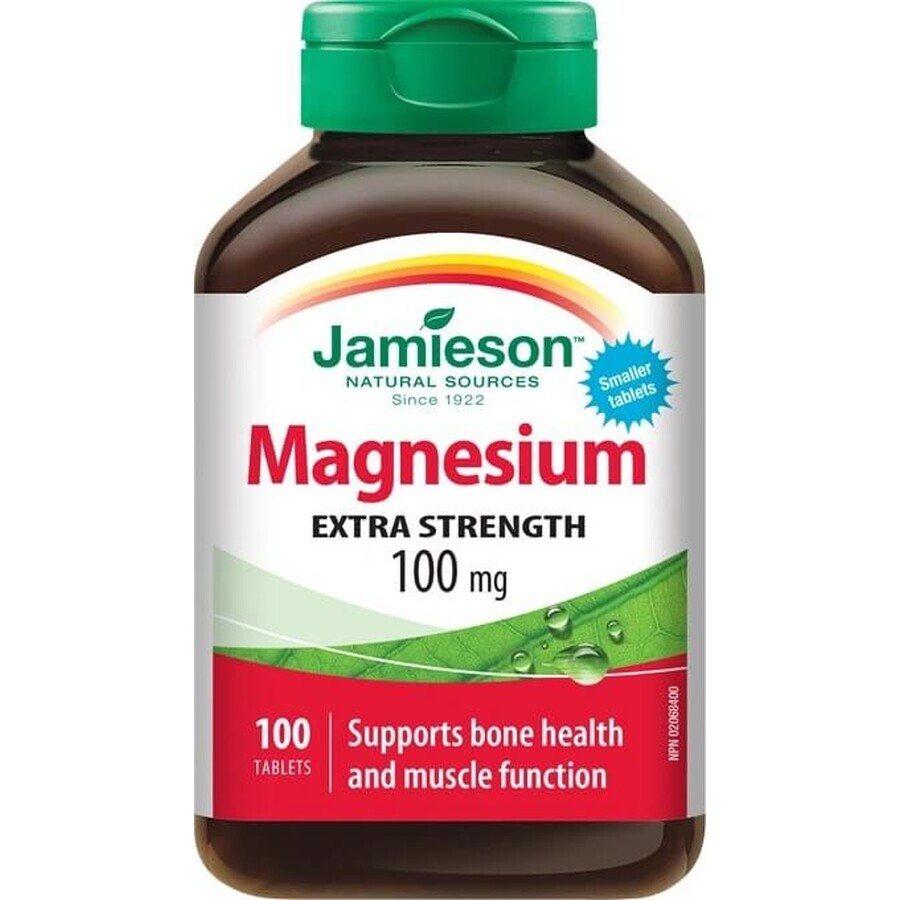 JAMIESON MAGNESIUM 100 mg 1×100 tbl, Magnesium