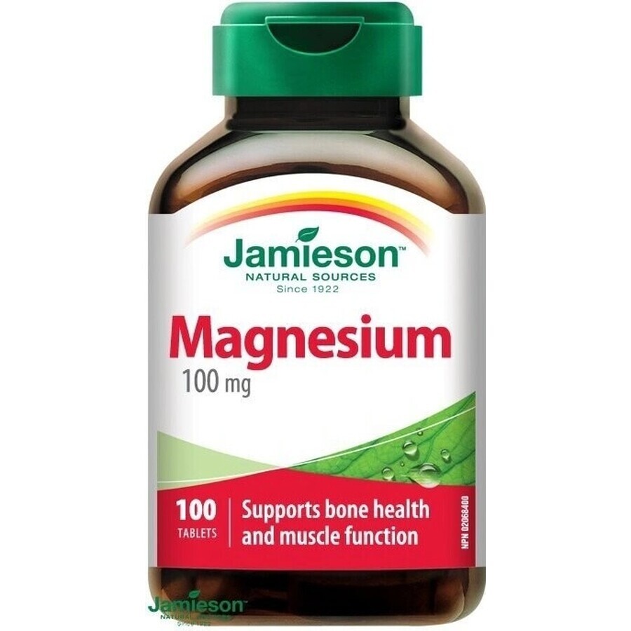 JAMIESON MAGNESIUM 100 mg 1×100 tbl, Magnesium