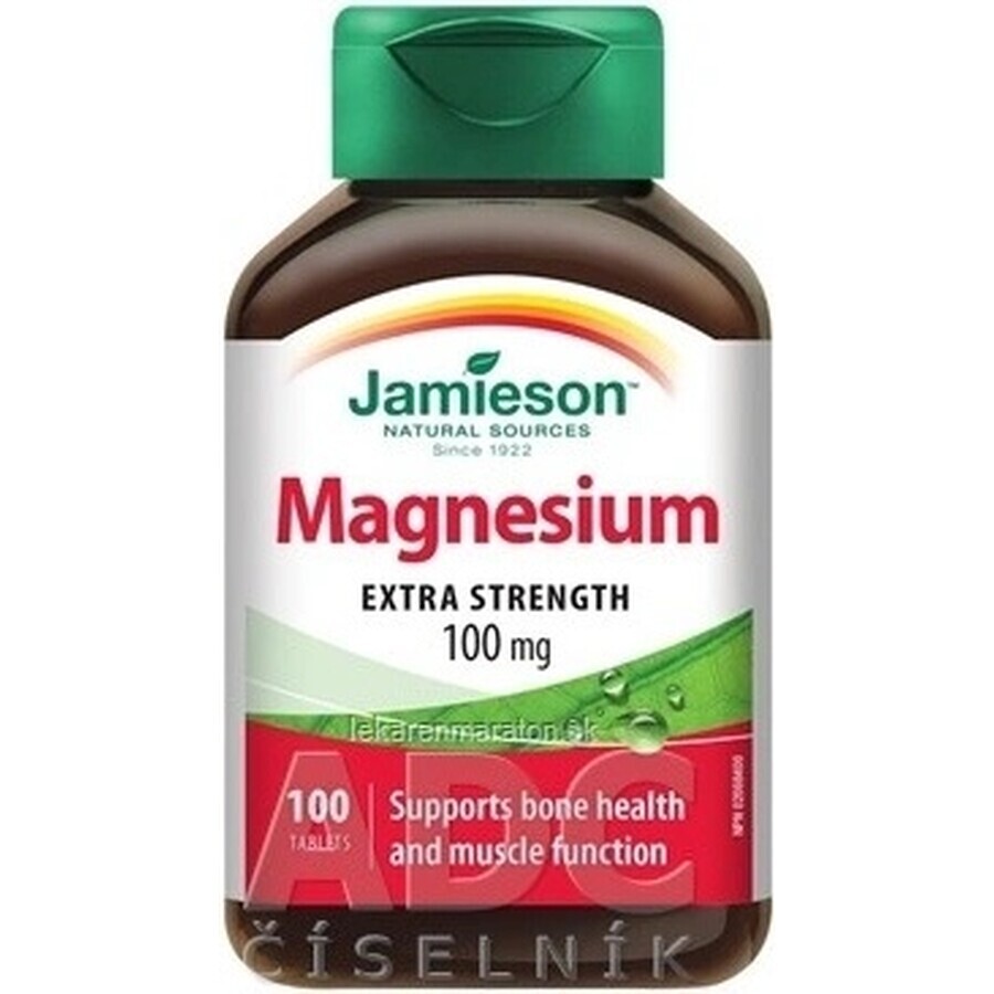 JAMIESON MAGNESIUM 100 mg 1×100 tbl, Magnesium