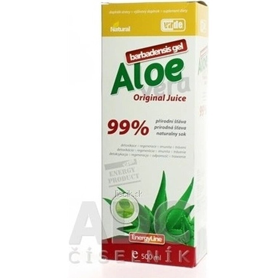 VIRDE ALOE VERA ALOE VERA barbadensis Gel 1×500 ml, Originalsaft