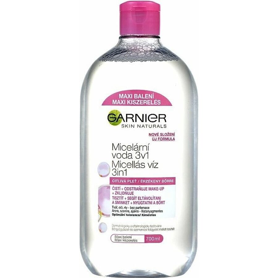 Garnier Agua Micelar 3en1 1×700 ml, agua micelar