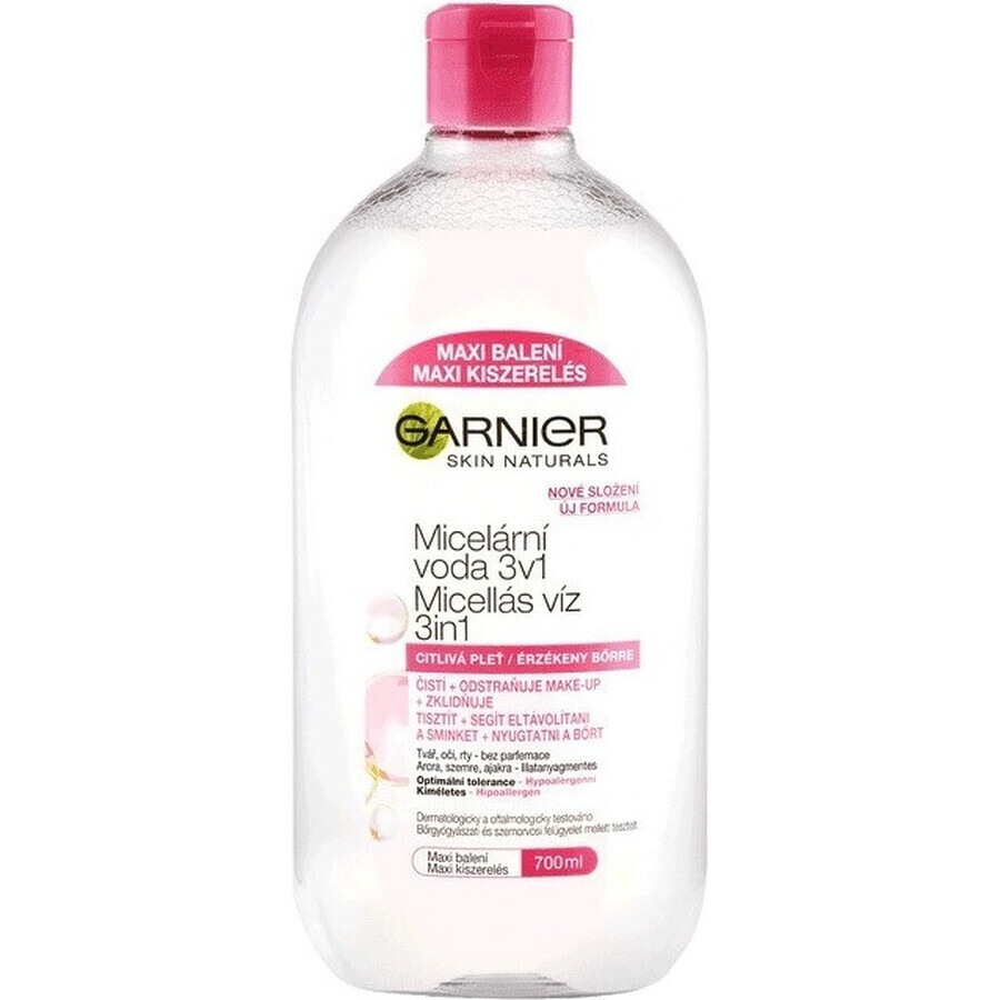 Garnier Agua Micelar 3en1 1×700 ml, agua micelar