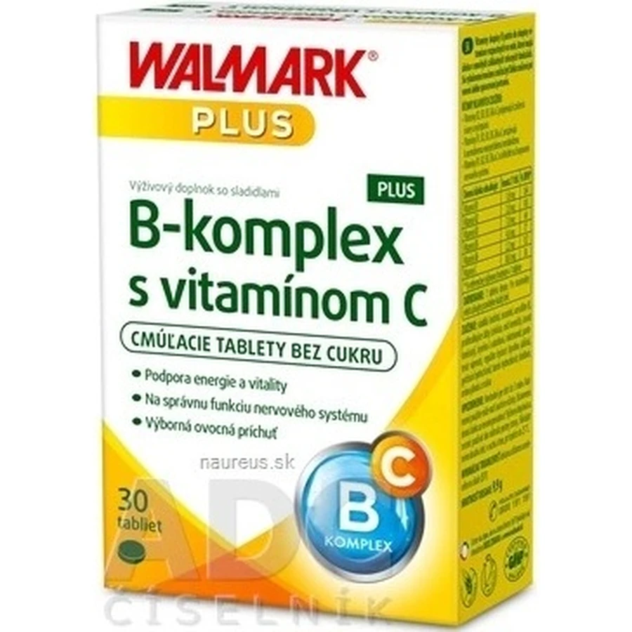 WALMARK B-Komplex PLUS mit Vitamin C tbl (innovative Verpackung 2018) 1x30 Stk.