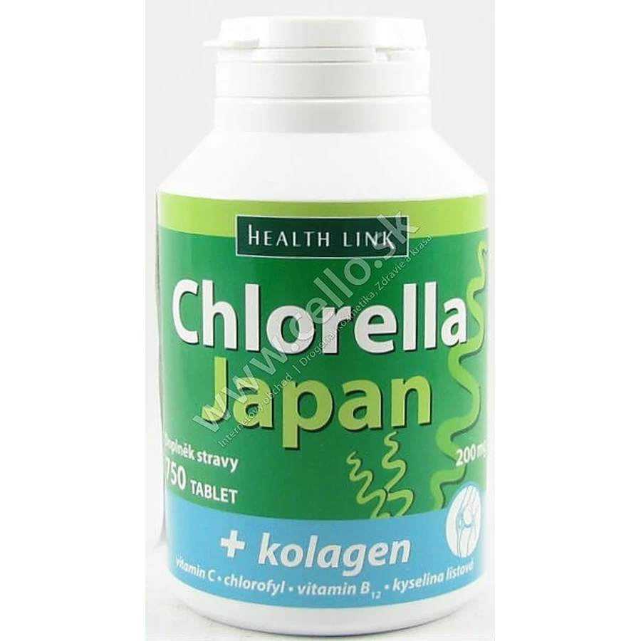 Health Link CHLORELLA JAPAN 1×750 tbl, chlorella: ceny i cechy