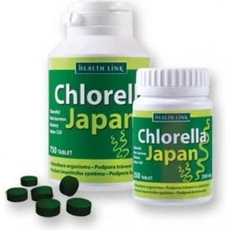 Health Link CHLORELLA JAPAN 1×750 tbl, chlorella: ceny i cechy