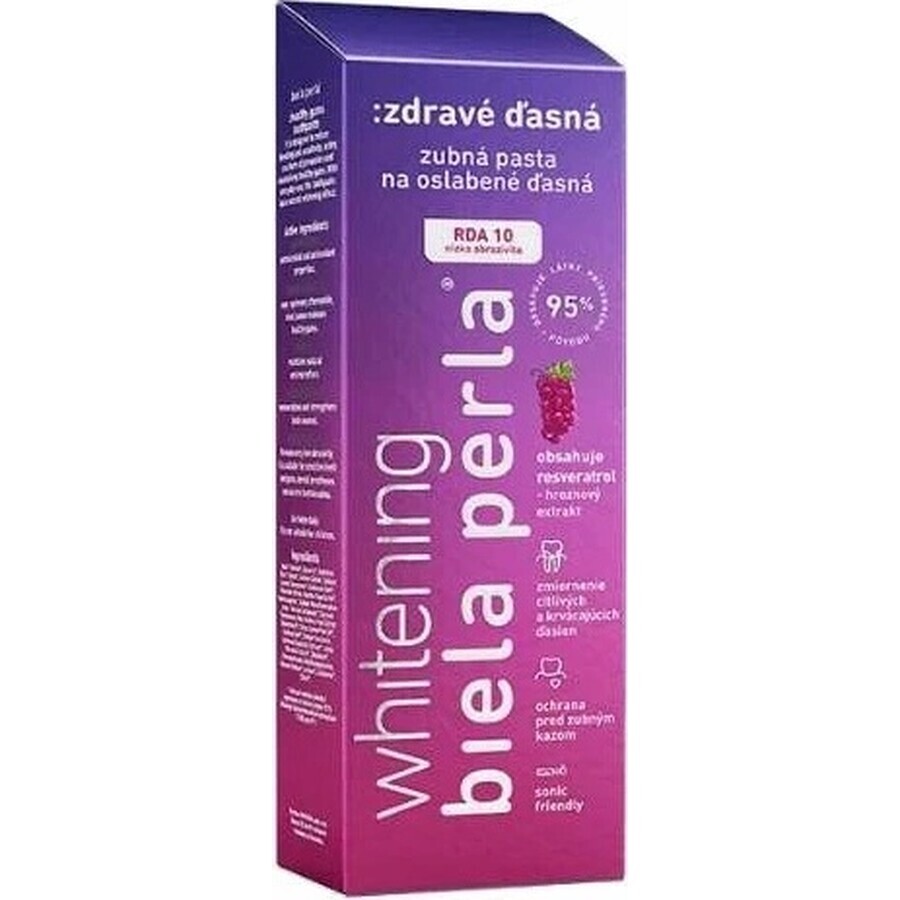 White Pearl Albire gingii sănătoase - pastă de dinți 1×75 ml