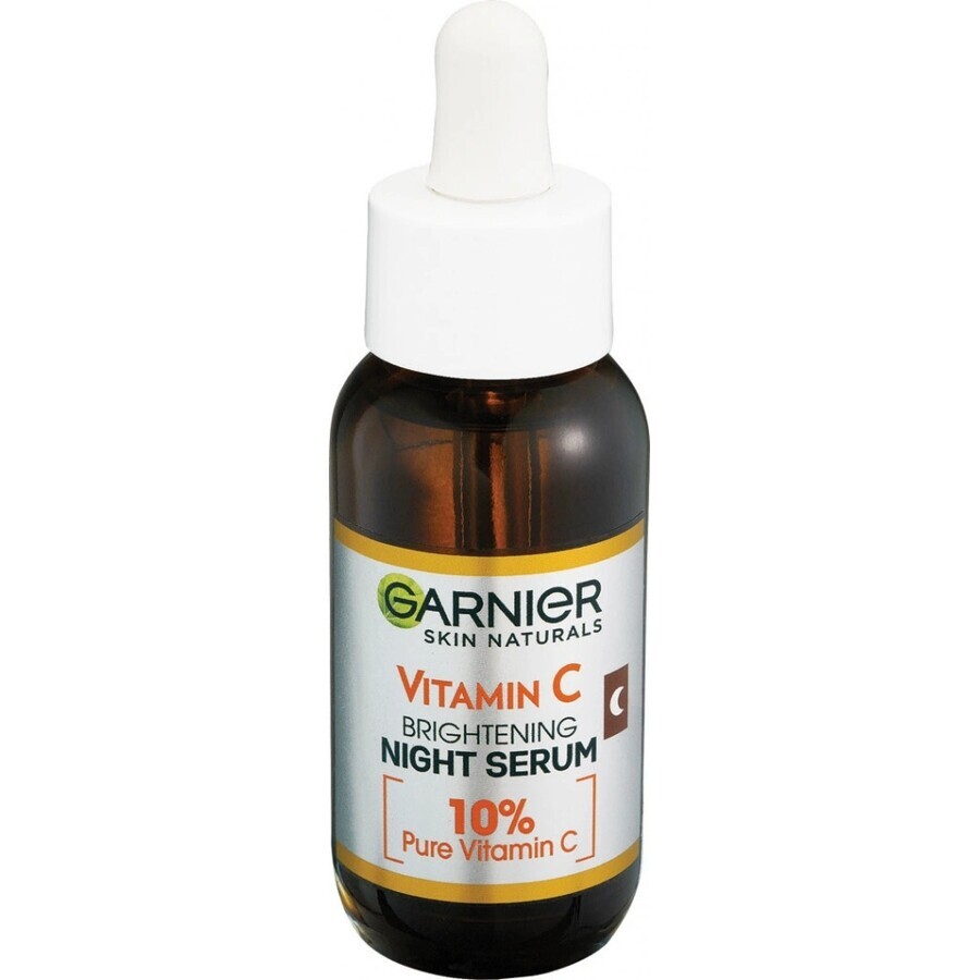 Garnier Skin Naturals Siero Notte Illuminante con Vitamina C, 30 ml 1×30 ml, siero notte