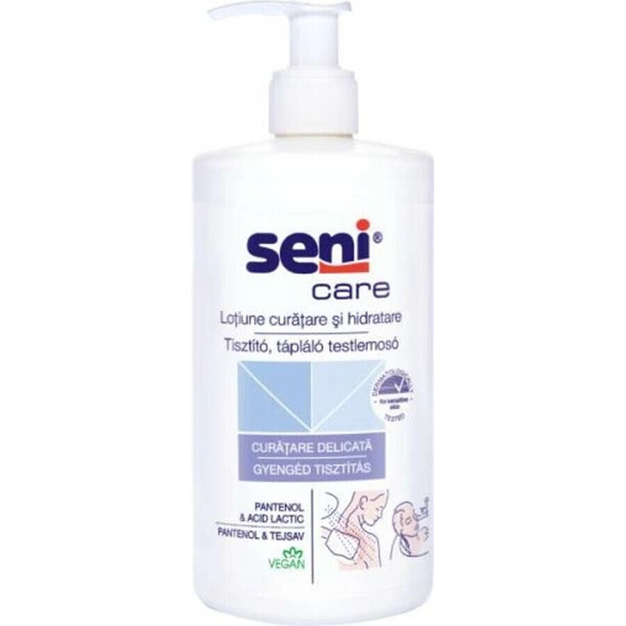 Seni Care Gel de duș cremos 3% uree, omega 3,6, silimarină, 1x500 ml