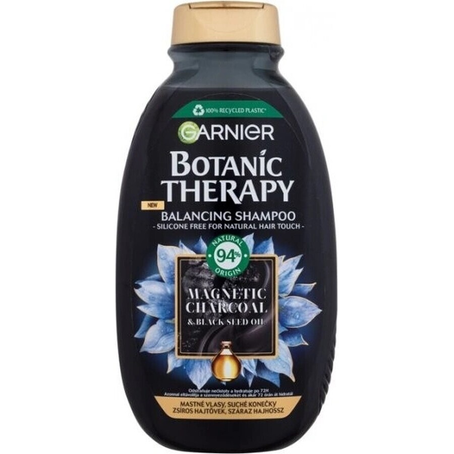 Garnier Botanic Therapy Shampoo detergente al carbone magnetico, 250 ml 1×250 ml, shampoo detergente