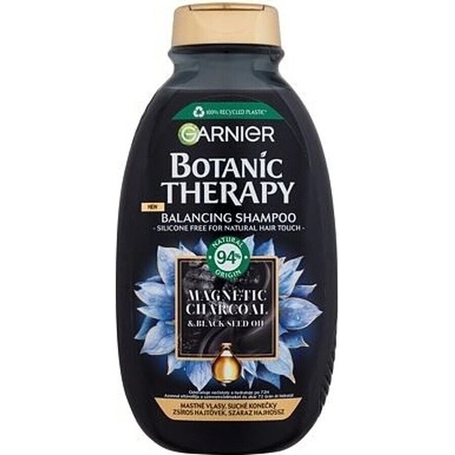 Garnier Botanic Therapy Shampoo detergente al carbone magnetico, 250 ml 1×250 ml, shampoo detergente