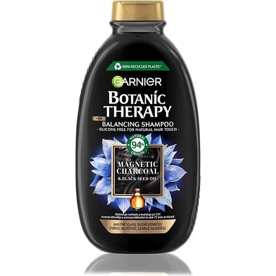 Garnier Botanic Therapy Shampoo detergente al carbone magnetico, 250 ml 1×250 ml, shampoo detergente