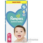 Pampers Active Baby Baby MP S4+ 1×54 Stück, Größe S4+, Babywindeln