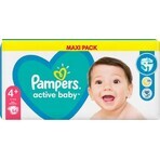 Pampers Active Baby Baby MP S4+ 1×54 Stück, Größe S4+, Babywindeln