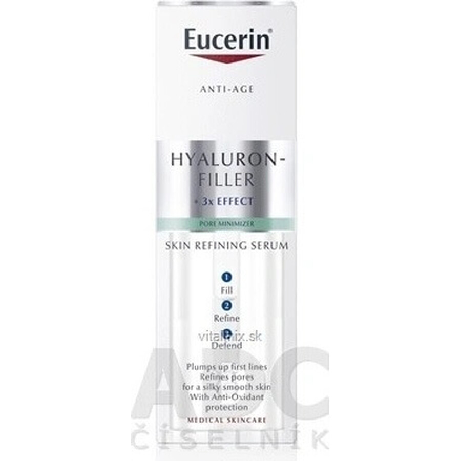 Eucerin HYALURON-FILLER SÉRUM AFINADOR DE LA PIEL 1×30 ml, antiedad, sérum refinador