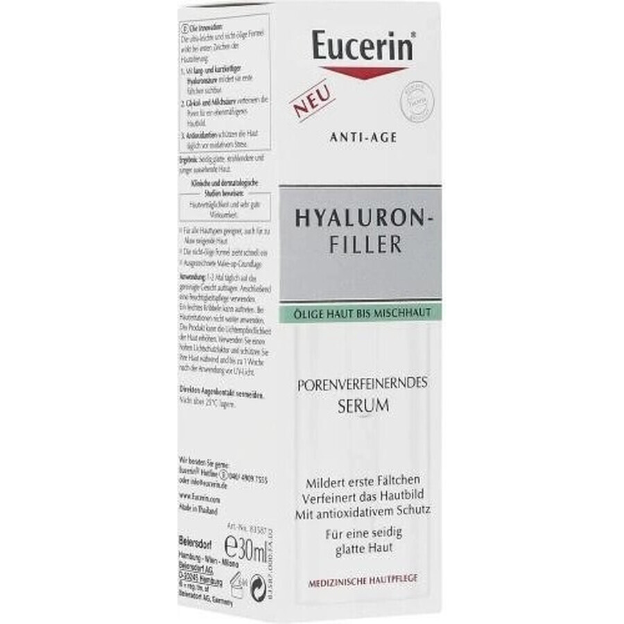 Eucerin HYALURON-FILLER SÉRUM AFINADOR DE LA PIEL 1×30 ml, antiedad, sérum refinador