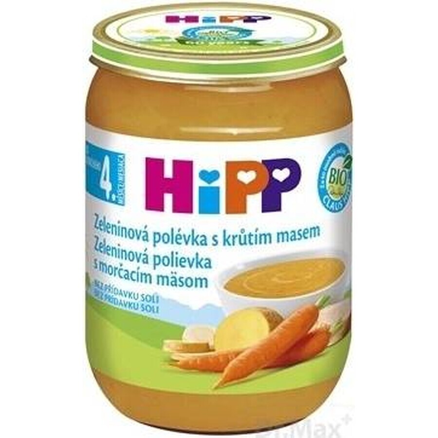 ORGANIC HIPP ORGANIC VEGETABLE SOUP With turkey meat 1×190g, garnish, vegetable soup