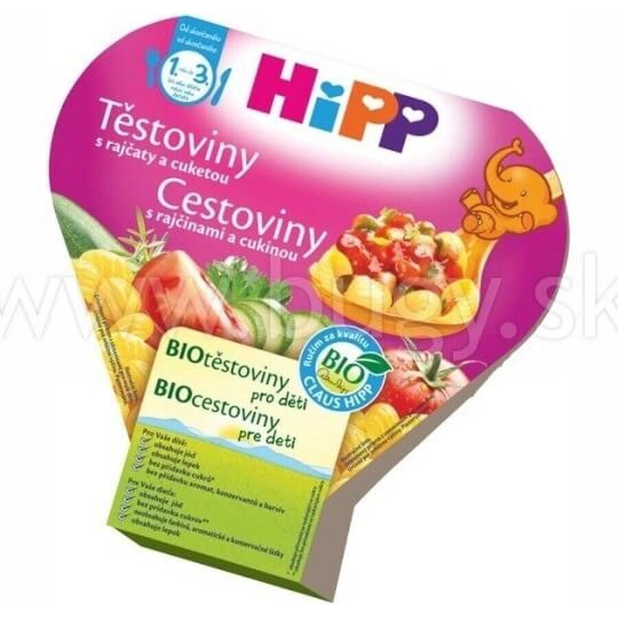 HIPP BIO Pasta with tomatoes and zucchini 1×250 g, baby food