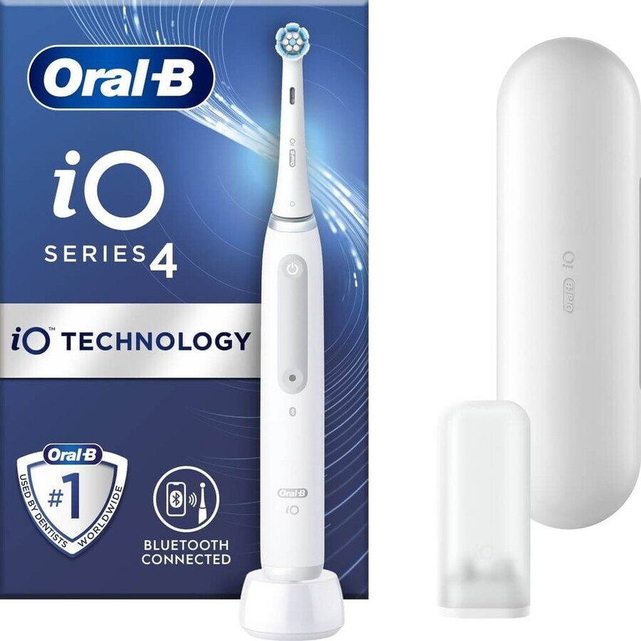 Periuță de dinți electrică Oral B iO Series 4 White 1×1, periuță de dinți electrică