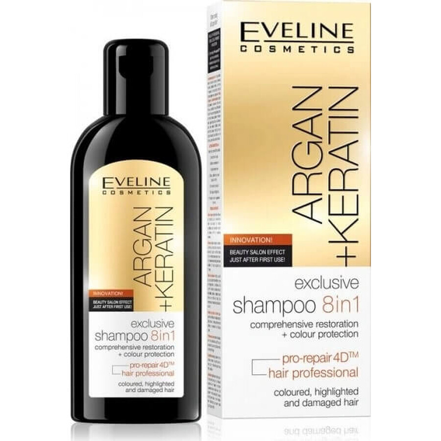 EVELINE Argan Shampoo + Keratin 8in1 150ml 1×150 ml, Shampoo